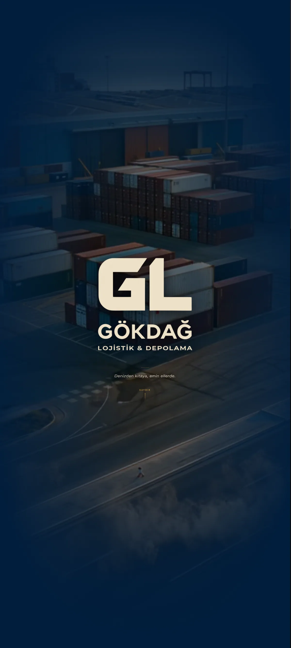 Gökdağ Lojistik canlı web sitesi ekran görüntüsü
